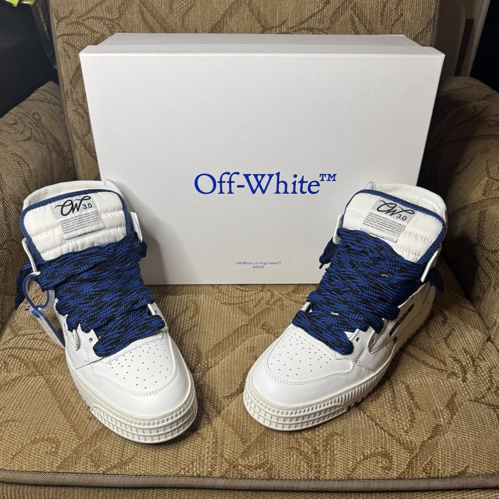 Off-White Men's 3.0 Off Court Sneakers White Navy Blue‎ 9 US / 42 EU $850